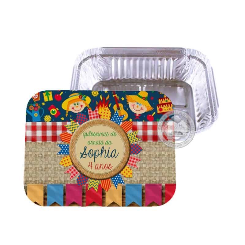 Festa Junina - 10 Marmitinha personalizada